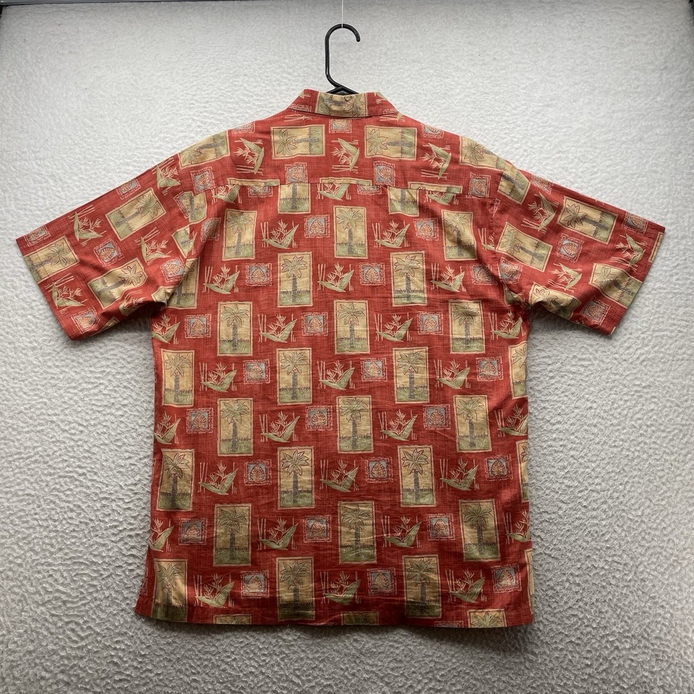 VTG Tori Richard Hawaiian Camp Shirt Mens Medium M Cotton Lawn Tropical AOP USA - Picture 3 of 8